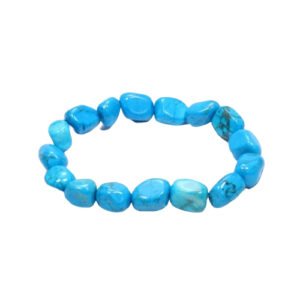 Blue Howlite 10mm Tumblestone Natural Crystal Chakra Stone