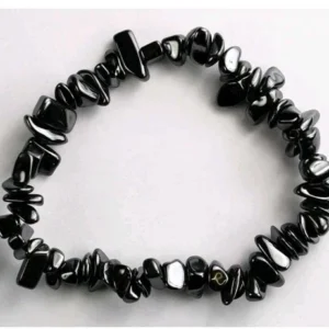 Hematite Natural Chip Crystal Healing Chakra Gemstone Bracelet