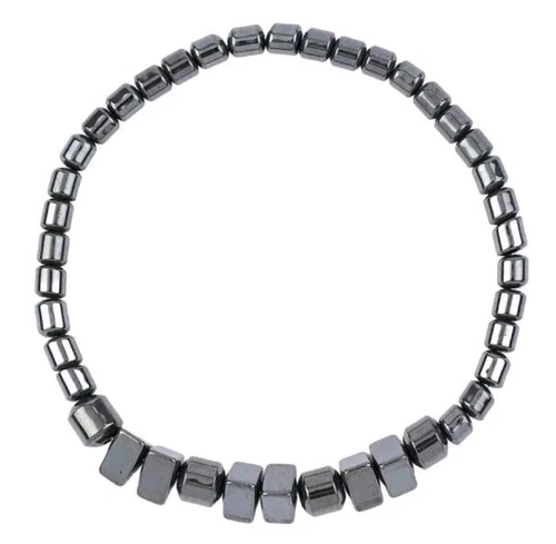 Hematite Natural Stretch Bracelet Chakra Healing - Image 2